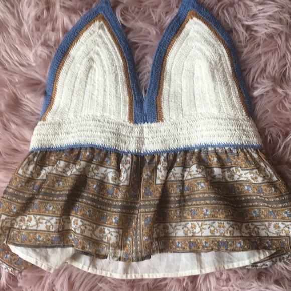 NWOT AE Boho Knit Halter Top - Picture 3 of 11